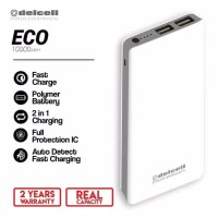 Delcell powerbank eco 10000 mAH real capacity faster charger original