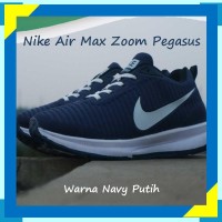 Sepatu Nike Air Max Zoom Pegasus Warna Navy Putih Cocok Untuk Santai