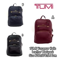 tumi halle leather backpack