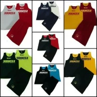 Stelan Jersey Basket Ball TimNas INDONESIA AND1 Reversibel Bolak Balik