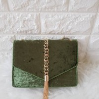 TAS FASHION WANITA CNK166 CLUTCH TAS PESTA CHARLES AND KEITH ZARA ORI