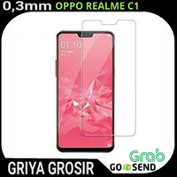 Tempered Glass Oppo Realme C1 Anti Gores Bening 0.3mm Non Packing