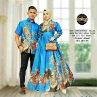Couple Gamis Batik Semisutera Alfina Pekalongan