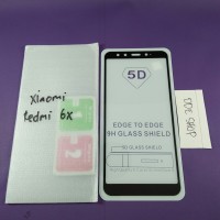 Tempered glass 5D Xiaomi Redmi 6x full lem dan layar anti gores kaca