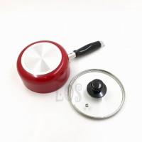 Top Panci Teflon - Saucepan YOSHIKAWA +Tutup Kaca - Kecil