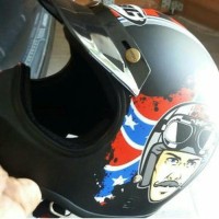 Helm Cakil Stray Bullets Hitam Black Dof # kyt ink bogo retr BYhel1074