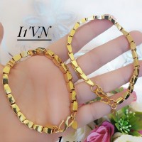 Gelang tangan lapis emas 24k satuan (besar) 161118