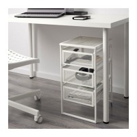 Unit Rak Laci Meja Roda IKEA LENNART DRAWER TABLE Putih