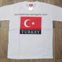 Kaos Putih Souvenir Negara Turki