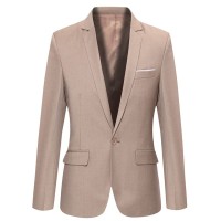 Fashion Pria - Blazer Elegant Design Cream Cool Korean Style