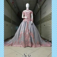 kebaya Pengantin Modern Bunga Diskon