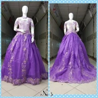 Kebaya Pengntin Moder Organza Murah