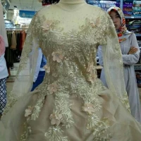 Kebaya Pengantin Modern 3D Diskon