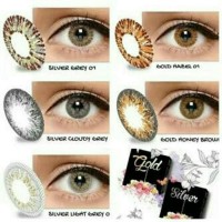 Softlens X2 Ice Silver Gold - Hazel Normal Terjamin