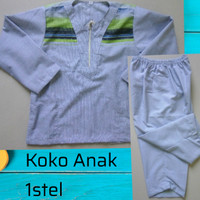 Baju Koko Anak satu stel untuk usia 2,3,4 Tahun