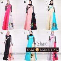 Dress unik modis/Gamis trendi Zhavi ori Salt ala Dobu/Doniq/Gyl/Nasywa