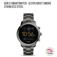 FOSSIL Q SMARTWATCH EXPLORIST SMOKEY GEN 3 // FTW4001
