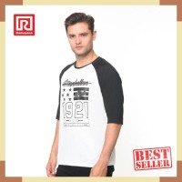 Ramayana - RAF - Kaos Tshirt Raglan Manhattan Putih