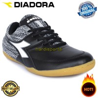 Sepatu Futsal Pria Diadora Lece ID DIAFG80304BK - Black ORIGINAL