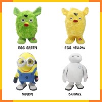 LIMITED EDITION BONEKA BESAR BAYMAX TELUR DAN MINION BERGERAK BERBUNYI