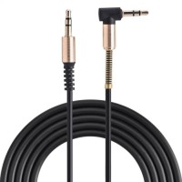 Kabel AUX Audio Extender Jack 3.5mm Male to Male HiFi Bentuk L 1M