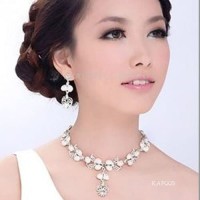 Kalung Anting Mutiara Pesta Wanita l Aksesoris Pengantin - KAP 005