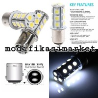 LAMPU REM MOTOR BAYONET 1157 2 KAKI STROBO KEDAP KEDIP HIGH QUALITY