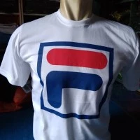 kaos distro FILA 2 putih