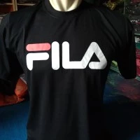 kaos distro FILA hitam