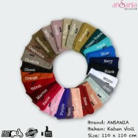 Hot Promo Jilbab Segi Empat Saudia Polos Rawis Ansania/Hijab/Kerudung