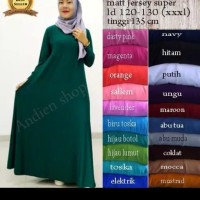Gamis polos jersey jumbo (xxxl)