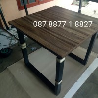 terlaris meja Bar cafe, kantin, restoran, pasar 80*80*75 HPL+edging