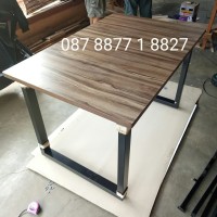 terlaris meja Bar cafe, kantin, restoran, pasar 120*80*75 HPL+edging