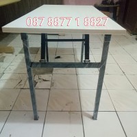 Grosir meja Bar cafe, kantin, restoran, pasar 150*60*75 HPL+edging
