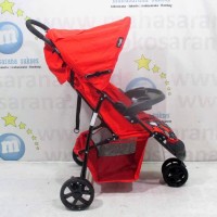 Hugo RC2030 Starlight 3-Wheeler Baby Stroller Kereta Dorong Bayi Red