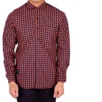 Sale !!! Kemeja Pendek Pria Cowo Laki Kantor Flanel Hitam Dongker