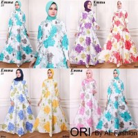 Baju gamis maxi emma gamis untuk ibu