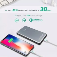 Zola Falcon Metal Power Bank 10000 mAh PD Power Delivery QC3.0 Grey
