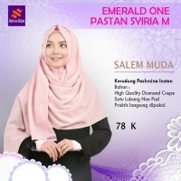 Jilbab Nibras Hijab Emerald One Pasmina Instan Salem Muda Non Pad uk M