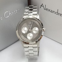 Jam Tangan Wanita Alexandre Christie AC 2760 Silver ORIGINAL FOTO ASLI