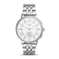 Jam Tangan Fossil FTW1105 Q Hybrid Smartwatch Gazer Stainless Steel