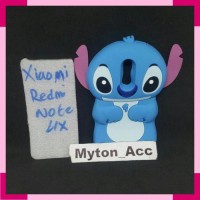 Custom Case Boneka Xiaomi Redmi Note 4X 4D Stitch Karakter Cuties Lucu