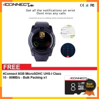 4Connect V8 Smartwatch With GSM and Pedometer function +4Connect 8GB