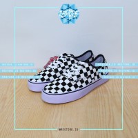 SEPATU VANS CHECKER BOARD / CATUR (DT) / WHITE / PUTIH - ukuran, 37