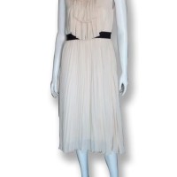 long dress pakaian wanita gaun pesta max mara creme