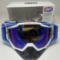 kacamata cross goggle 100% type cobalt blue kacamata trail