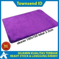 Karpet Bulu Rasfur, Karpet Lantai, Karpet Bulu, 100x150cm, tebal 3,5cm