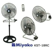 MIYAKO Kipas Angin Besi Tornado 3 in 1 18 Inch Remote K Berkualitas