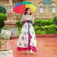 kajal style kurti maxi dress baju india murah