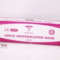ID Band Adult Pink / Gelang Identitas Pasien Dewasa Merah Muda - Cosmo